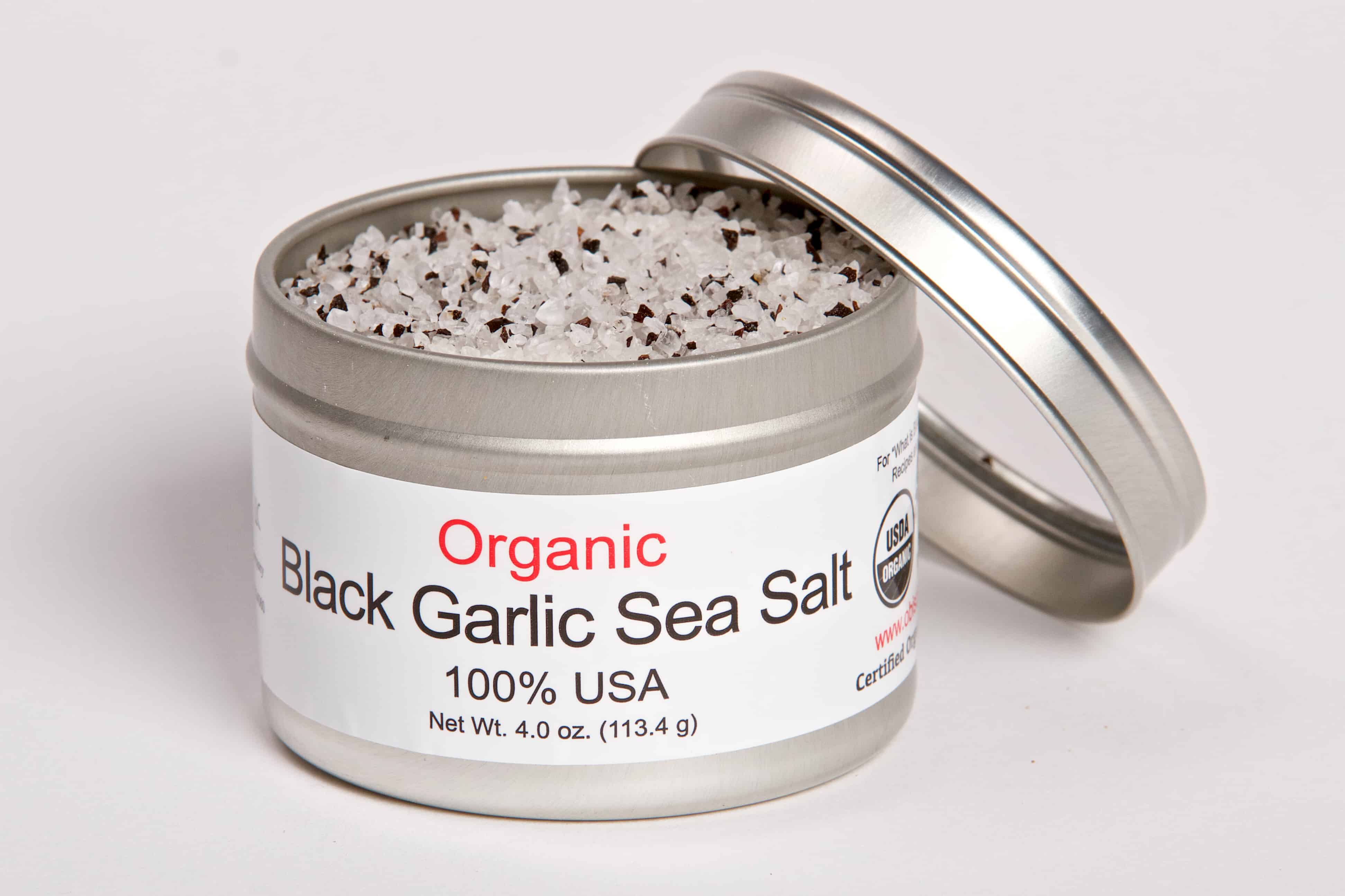 Black Garlic Sea Salt 4 Oz Og Original Black Garlic Seasonings Store